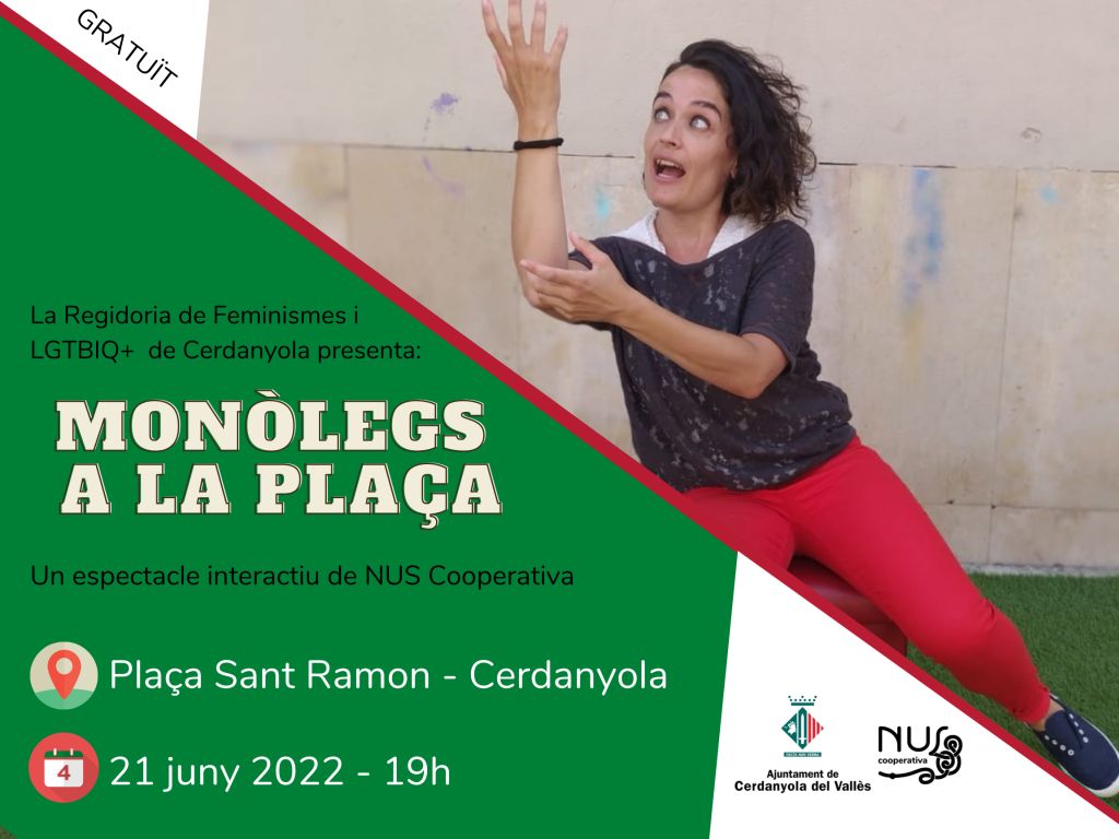 'Monòlegs a la plaça!' inaugurarà el programa del Dia Internacional per l'Alliberament LGTBIQ+